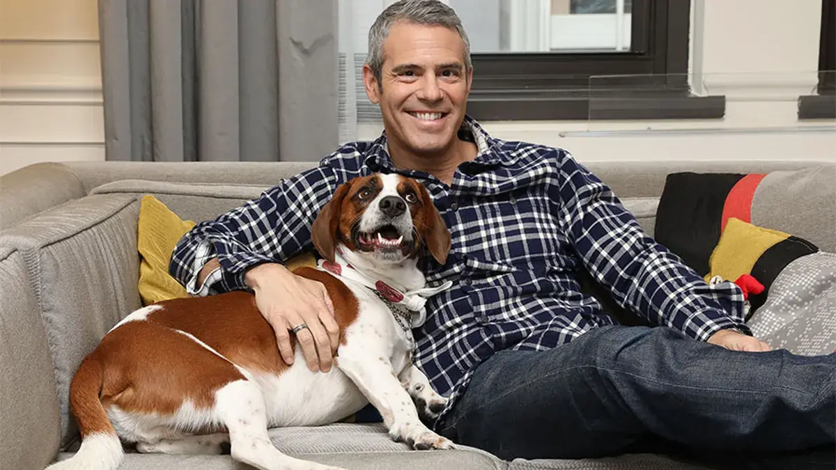 Andy Cohen with his dog Wacha