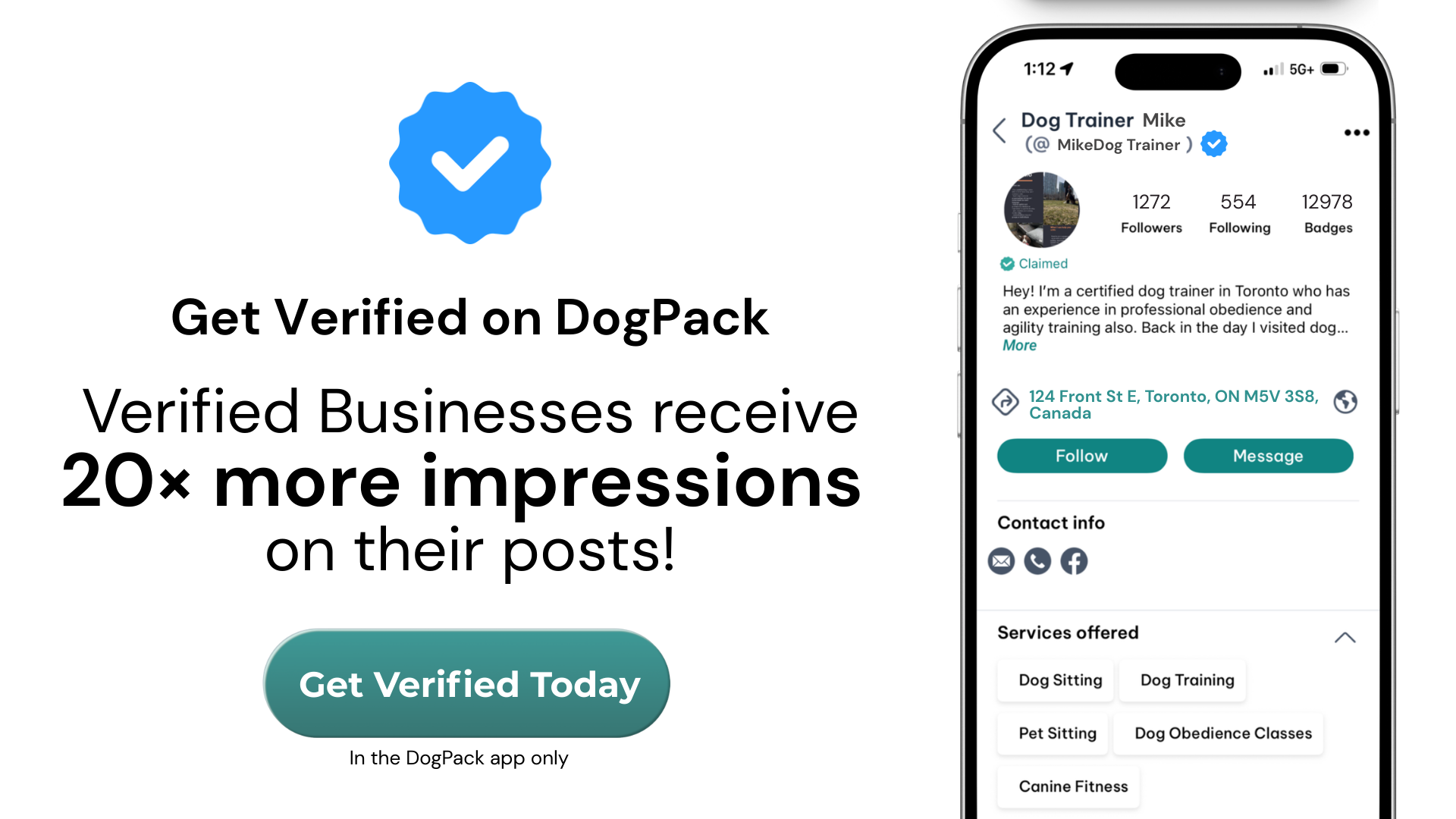 Verified Business Accounts on DogPack hero image