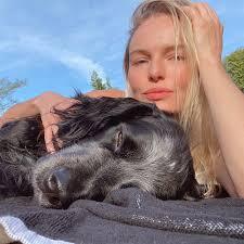 Kate Bosworth with her dog Happy
