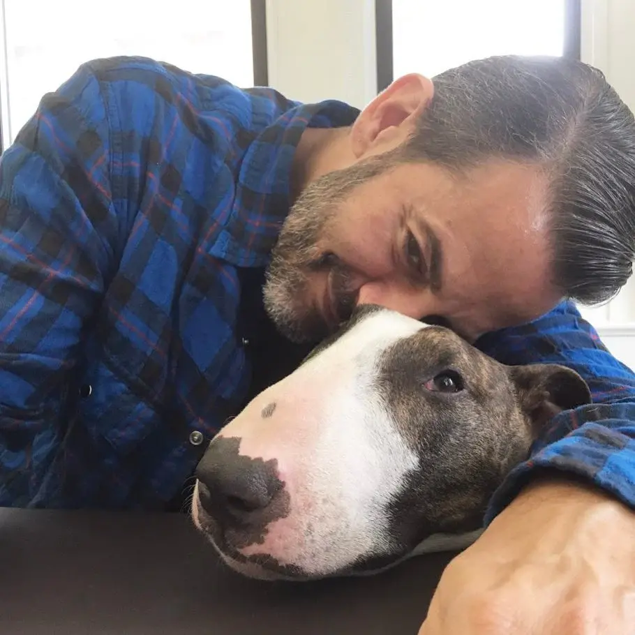 Marc Jacobs with his dog Neville